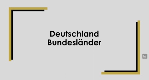 Geographie - Bundesländer Deutschlands