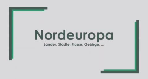 Geographie - Nordeuropa einfach und kurz erklärt