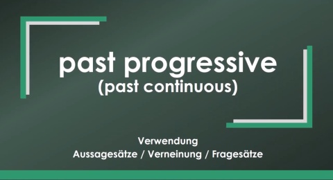 Englisch - past progressive einfach und kurz erklärt